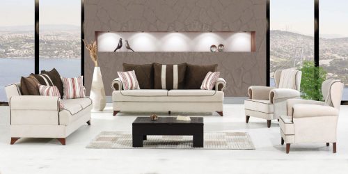 סלון 3+2 נפתח למיטה דגם 413 – Elit רויאל קומפורט