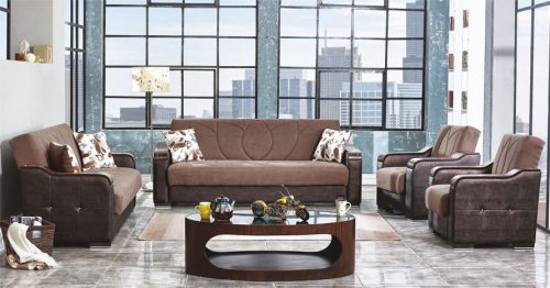 סלון 3+2 נפתח למיטה דגם לוטוס רויאל קומפורט