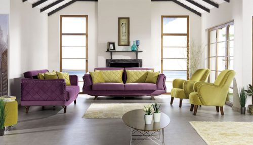 סלון 3+1+1 נפתח למיטה דגם קטרה רויאל קומפורט