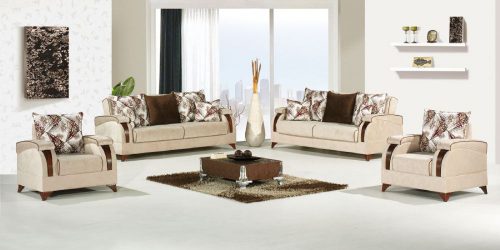 סלון 3+2 נפתח למיטה דגם 408 – Vesta רויאל קומפורט