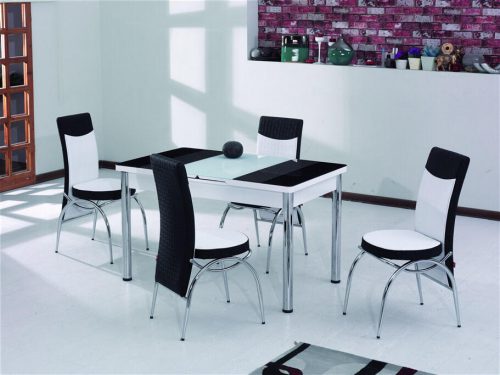 פינת אוכל מזכוכית דגם גלאס רויאל קומפורט