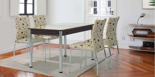 פינת אוכל ממתכת וארבע כסאות דגם אייס רויאל קומפורט